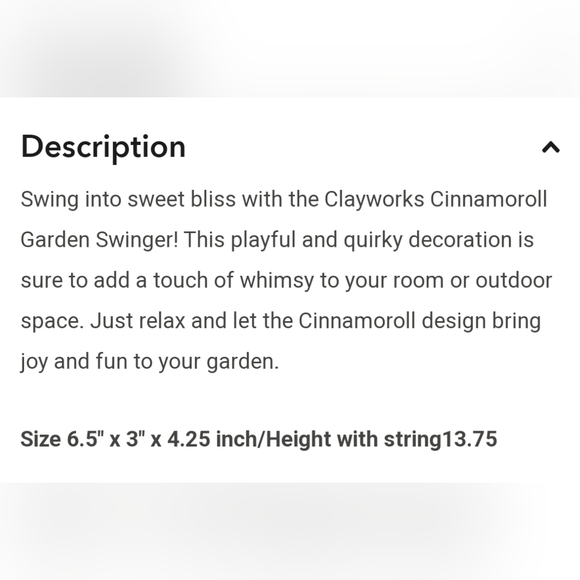 Hello Kitty Blue Sky Cinnamoroll Garden Swinger - Picture 2 of 10